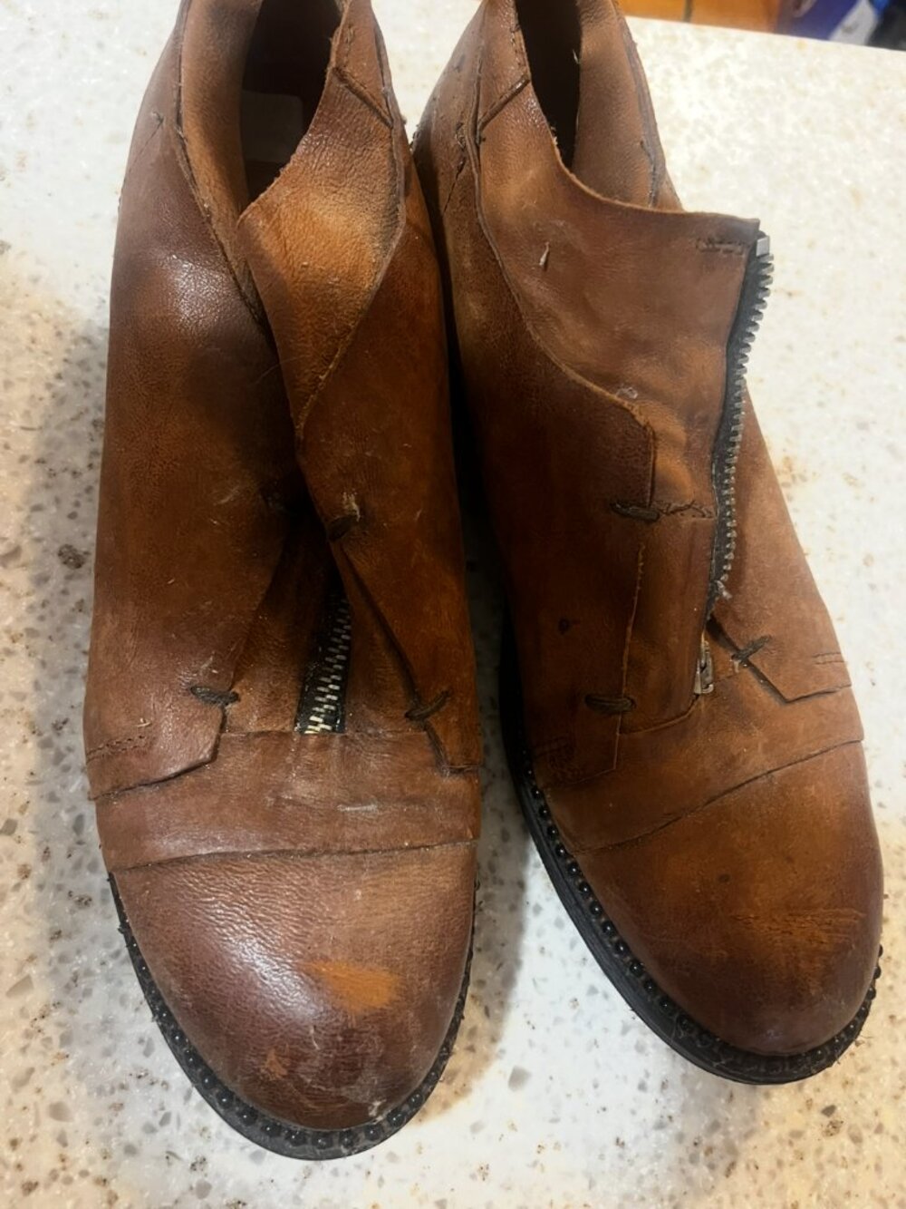 A.S. 98 Seldom-Worn Front Zip Boot / Bootie